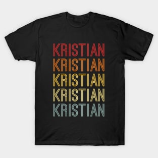 Kristian Name Vintage Retro Gift Named Kristian T-Shirt